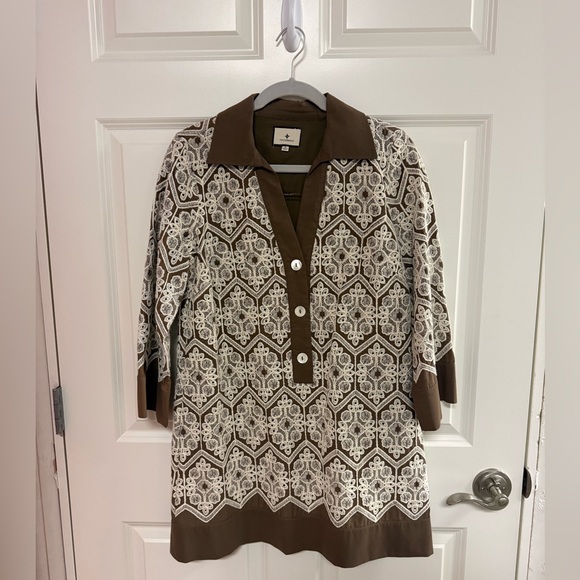 Tuckernuck Mocha Mousse Lace Collier Dress – Size Small - EUC - Picture 6 of 13